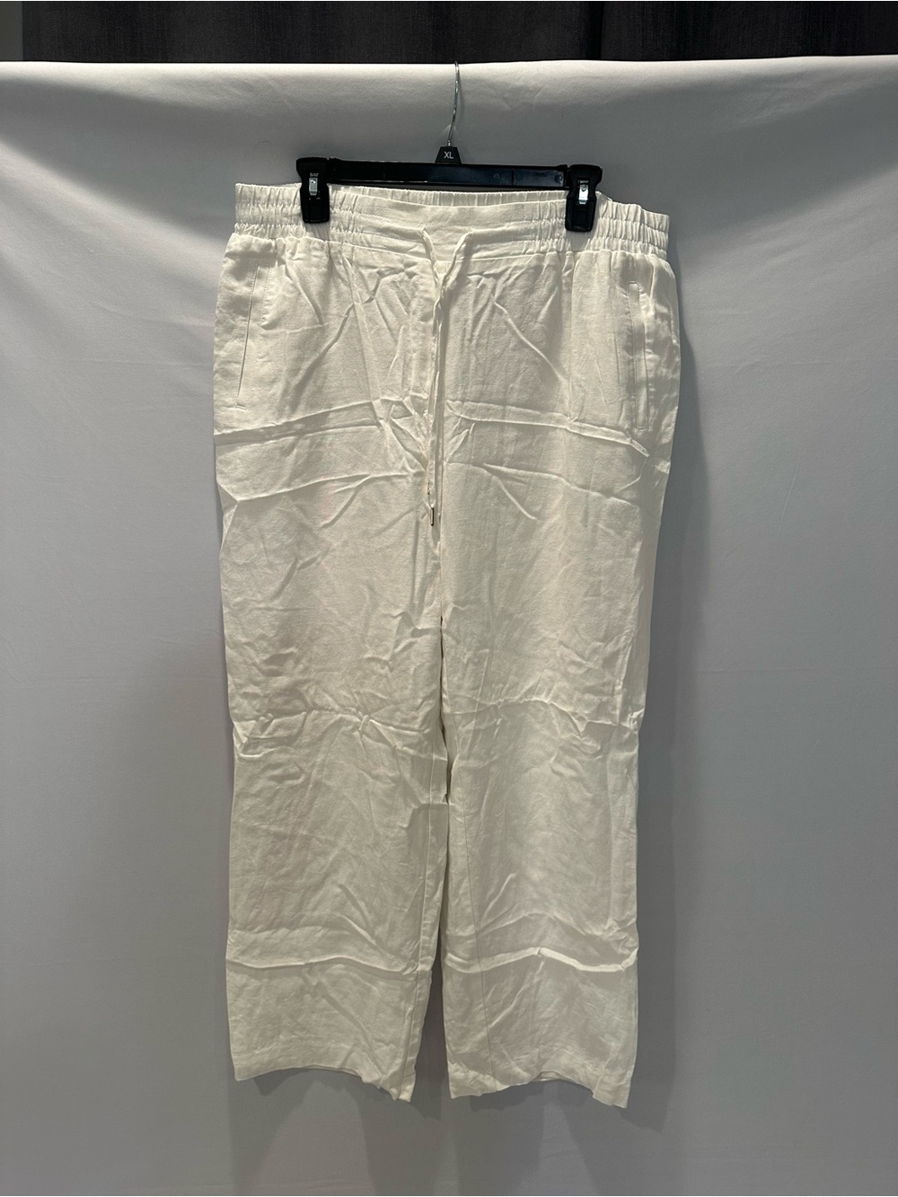 Jones New York Women’s White Drawstring Linen